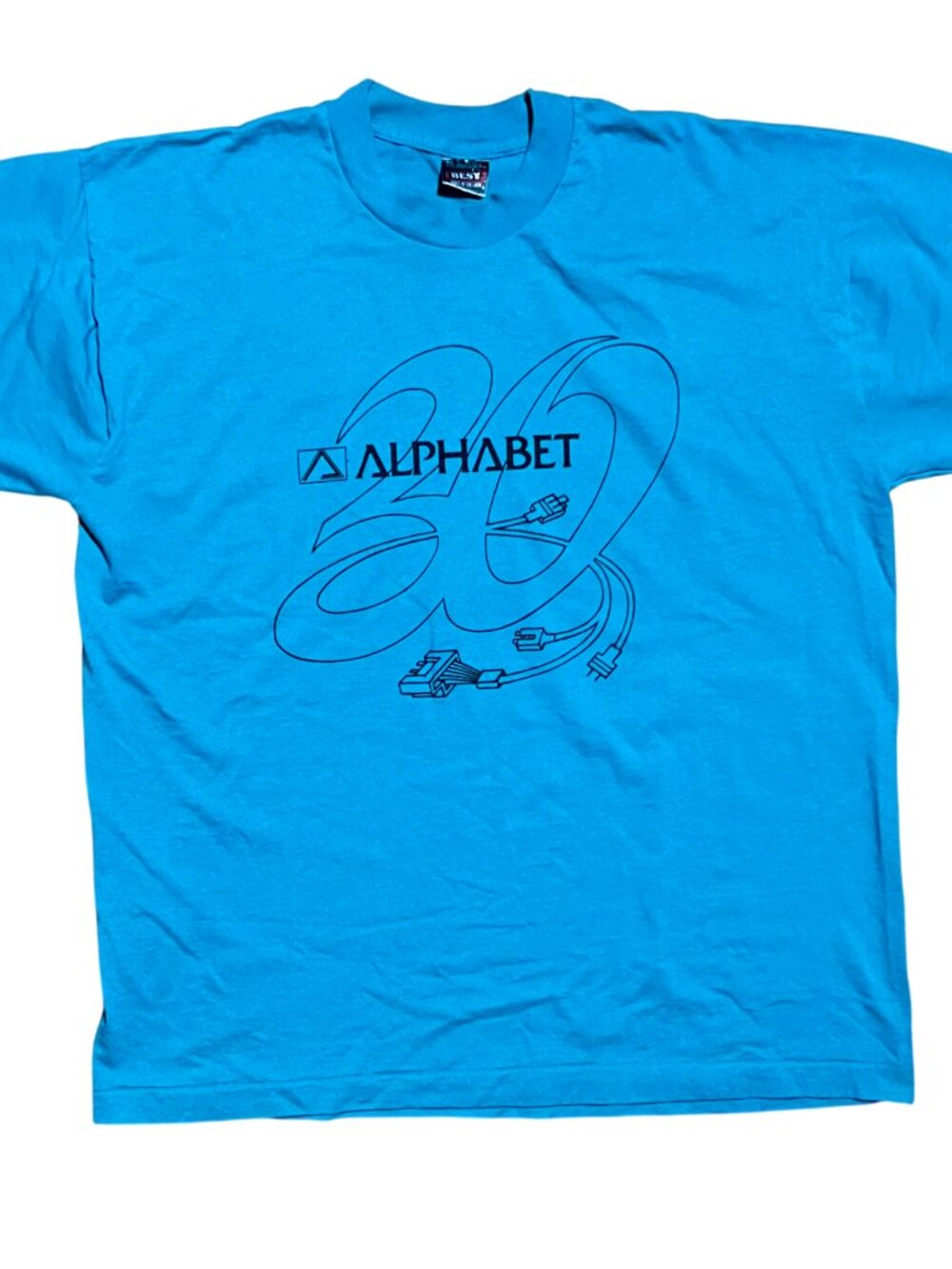 Alphabet Electronics Vintage 80s/90s Single Stitch Graphic T-Shirt, Men's XL